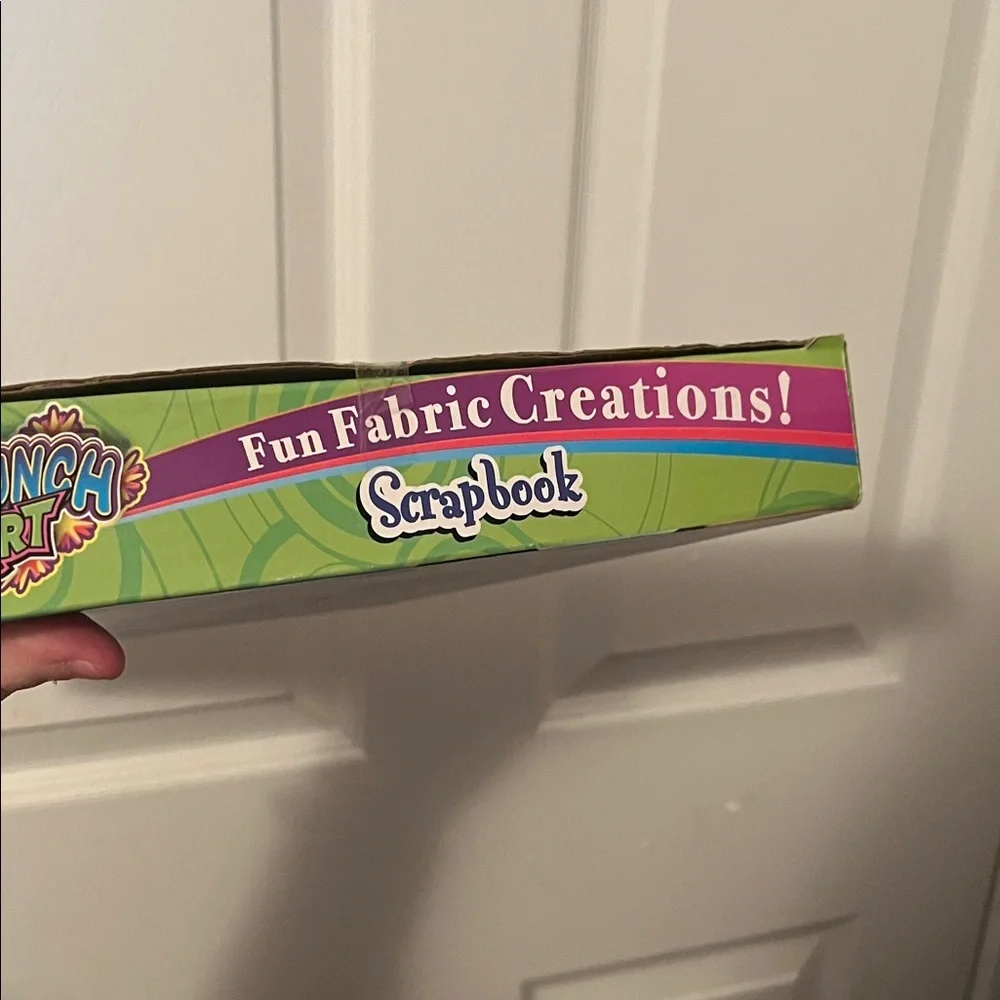 Crunch Art Fun Fabric Creations Scrapbook Kit - Green and Purple